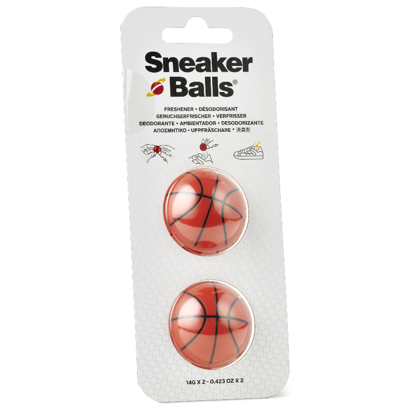 Sof Sole Sneaker Ball deodoranti a forma pallone basket – 2 palline guscio rotante