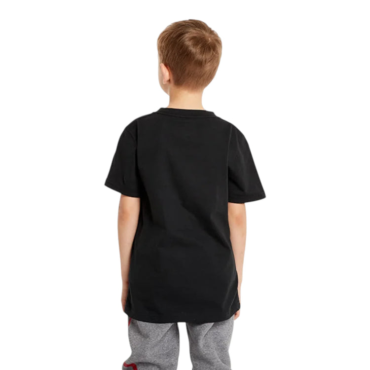 Jordan Jumpman Junior Tee nera – vista posteriore jersey cotone poliestere bambino ragazzo