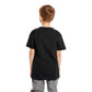 Jordan Jumpman Junior Tee nera – vista posteriore jersey cotone poliestere bambino ragazzo