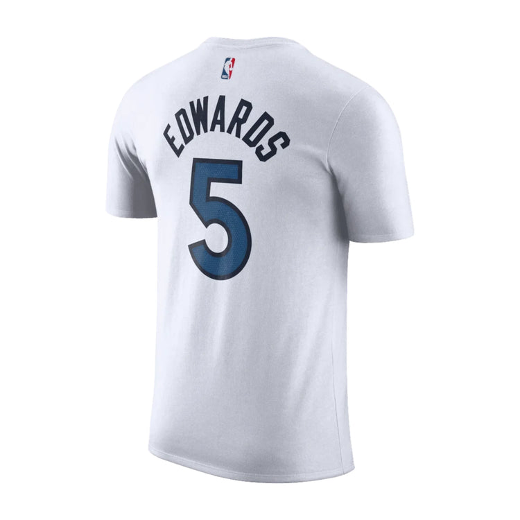 T-Shirt NBA  NIke Anthony Edwards dei Minnesota Timberwolves - White