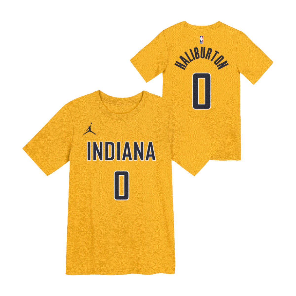 Maglietta NBA Tyrese Haliburton per bambini, marca Outerstuff, con grafica sportiva e logo sulla parte anteriore