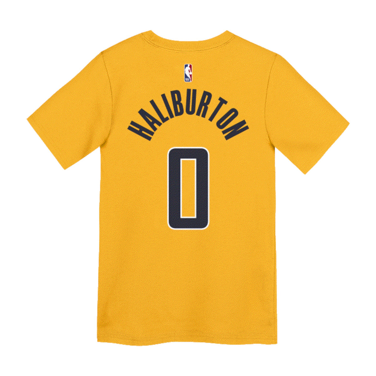 Maglietta NBA Tyrese Haliburton per bambini di Outerstuff, logo e grafica sportiva visibile sul fronte.