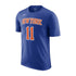 Maglietta Nike NBA Jalen Brunson dei New York Knicks, t-shirt blu e arancione con logo e design sportivo, edizione association.