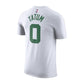 Maglietta Nike NBA N&N Jayson Tatum Boston Celtics bianca, t-shirt associazione con logo e grafica del giocatore.