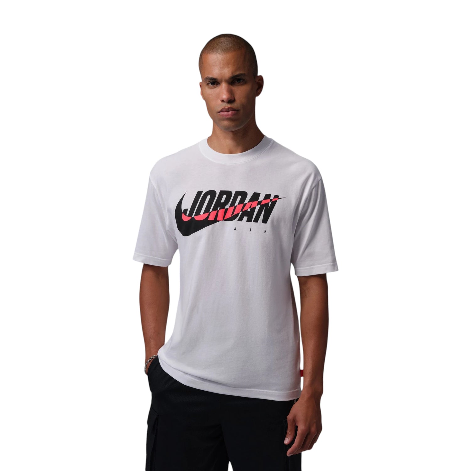 T-Shirt Jordan Brooklyn Essential Sport bianca IU1840-100 – vista frontale grafica Jumpman