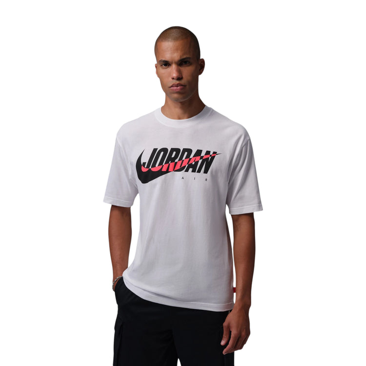T-Shirt Jordan Brooklyn Essential Sport bianca IU1840-100 – vista frontale grafica Jumpman