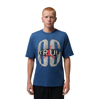 T-Shirt Jordan Brooklyn True Blue IV5202-485 – vista frontale elephant print
