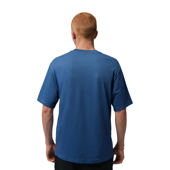 T-shirt Jordan Brooklyn blu – vista posteriore standard fit cotone