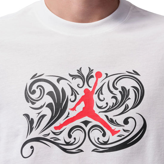 Jordan Sport GFX bianca University Red – dettaglio grafica laser