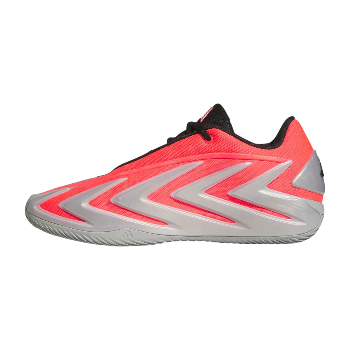 adidas Anthony Edwards 3 KJ3021 – vista laterale scarpa da basket adulto rosa e argento