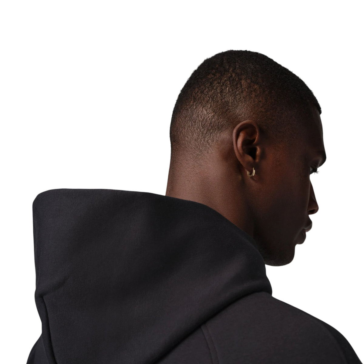 Felpa con cappuccio Jordan Brooklyn nera IM8911-010 – vista posteriore indossata