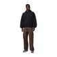 Felpa oversize Jordan Brooklyn Fleece nera IM8911-010 – vista frontale indossata