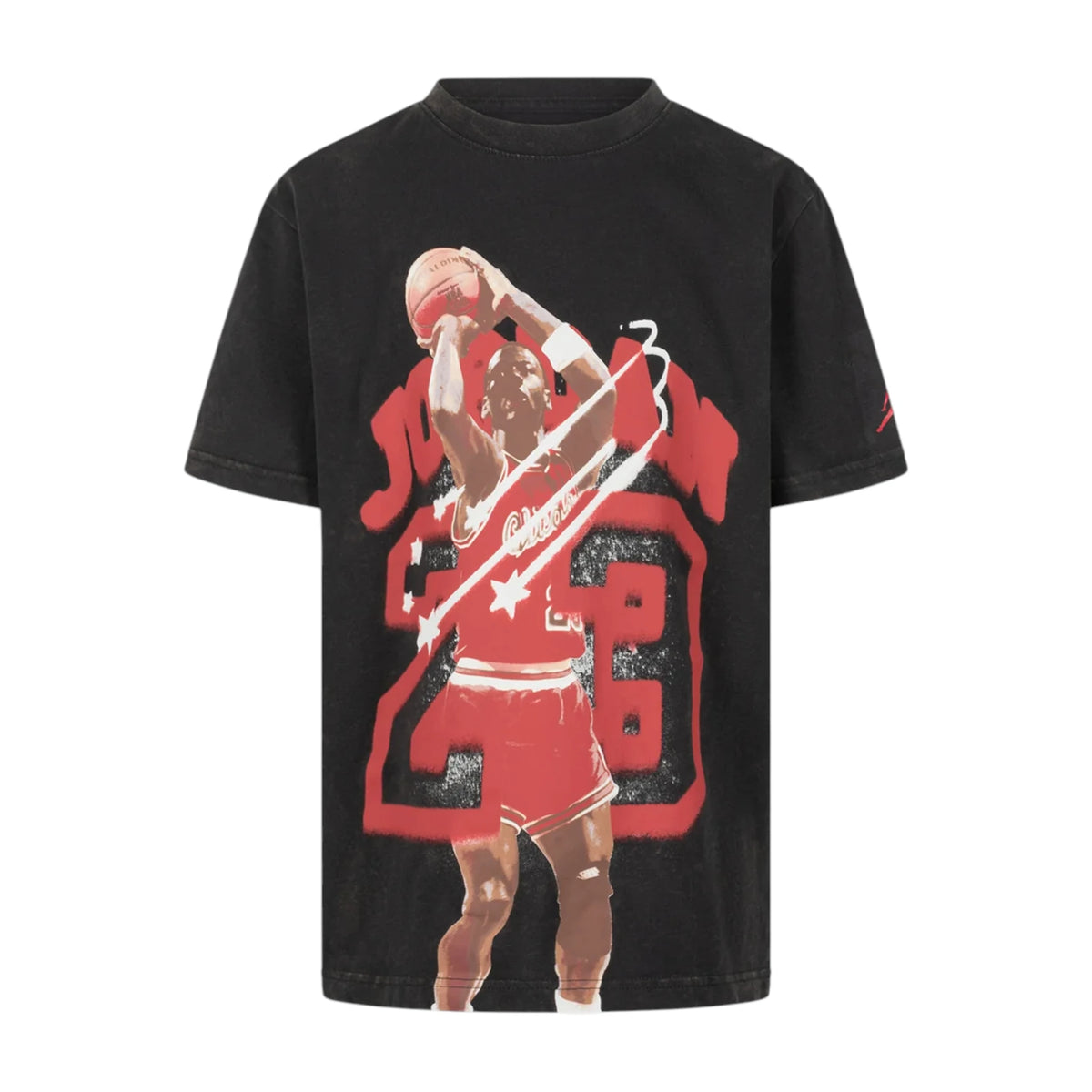 T-shirt Jordan 40th Anniversary Off Junior antracite 95D619-G0T – vista frontale