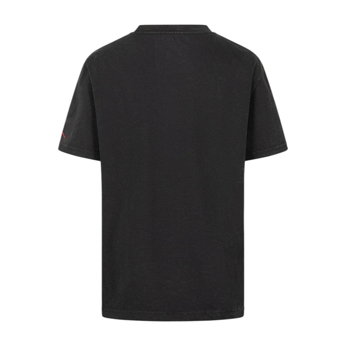 T-shirt antracite Jordan 40th Anniversary Off Jr – vista posteriore e dettaglio del tessuto in cotone