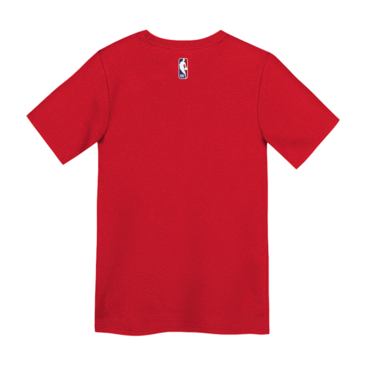 Nike NBA Kids Bulls wordmark rossa bianca – vista retro logo NBA retro collo pulito 🏀