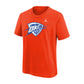 Jordan NBA Kids Thunder Logo Tee arancione – vista retro logo NBA retro collo pulito