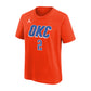 NBA Kids Tee SGA Thunder – logo Jumpman NBA cotone arancione Name Number