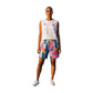 T-shirt senza maniche bianco Pigalle di Rookie Basketball, visualizzazione virtuale con dettagli del tessuto e vestibilità.