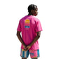 T-shirt rosa Rookie Basketball Pigalle, vestibilità casual, visualizzazione virtuale con dettagli morbidi e tessuto confortevole.