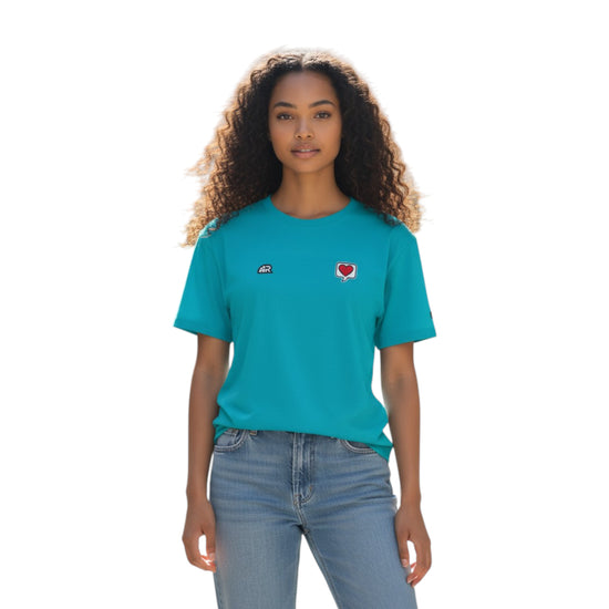 LOVE FOR THE GAME TEE TEAL