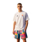 T-shirt bianco ROOKIE BASKETBALL Pigalle, vestibilità comoda e stile casual, vista frontale del prodotto.