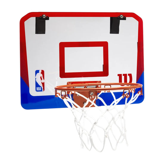 Wilson NBA DRV Mini Hoop Clear – Canestro da Porta con Pallone