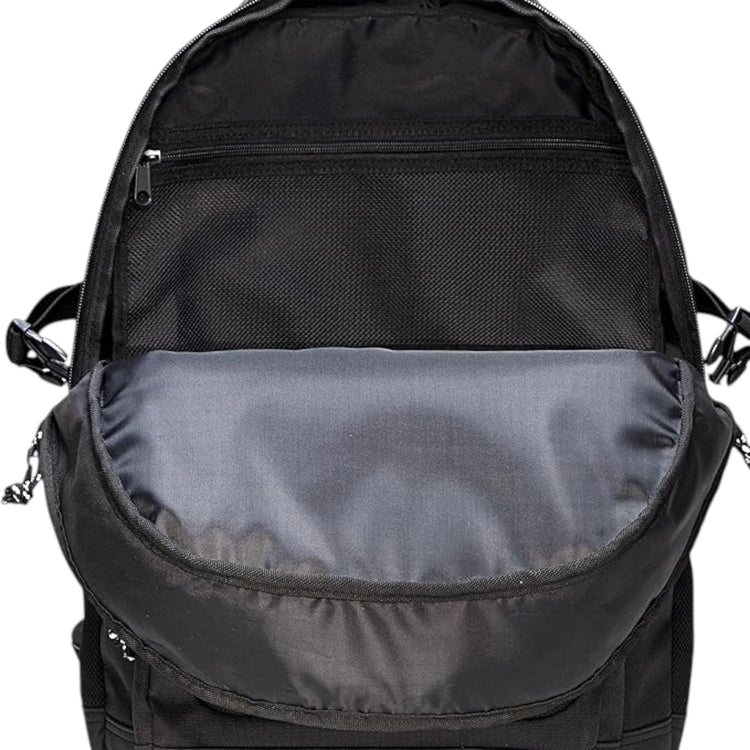Zaino Jordan Jam Blacktop, zaino sportivo nero con dettagli in ripstop, perfetto per uso quotidiano e sportivo